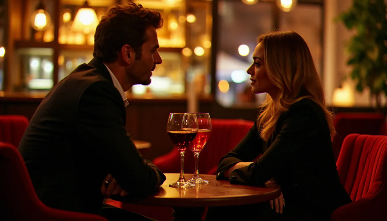 Ambiance feutrée d'un bar parisien élégant propice aux rencontres, idéal pour un bar à cougar Paris